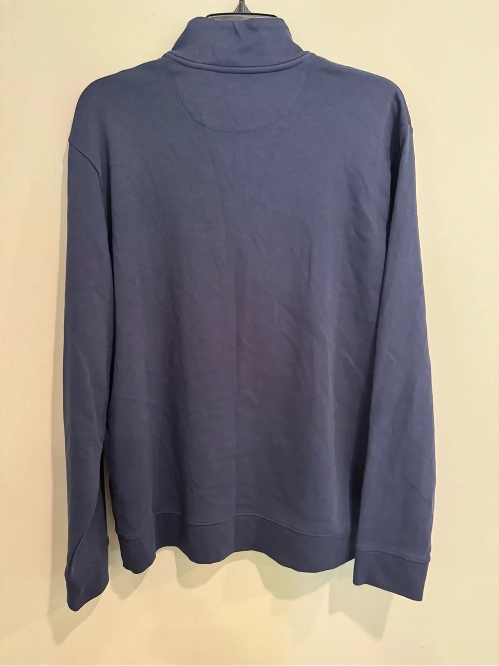 Vineyard Vines Navy Zip-Up Pullover with Whale Logo Preppy Golf Office Size M